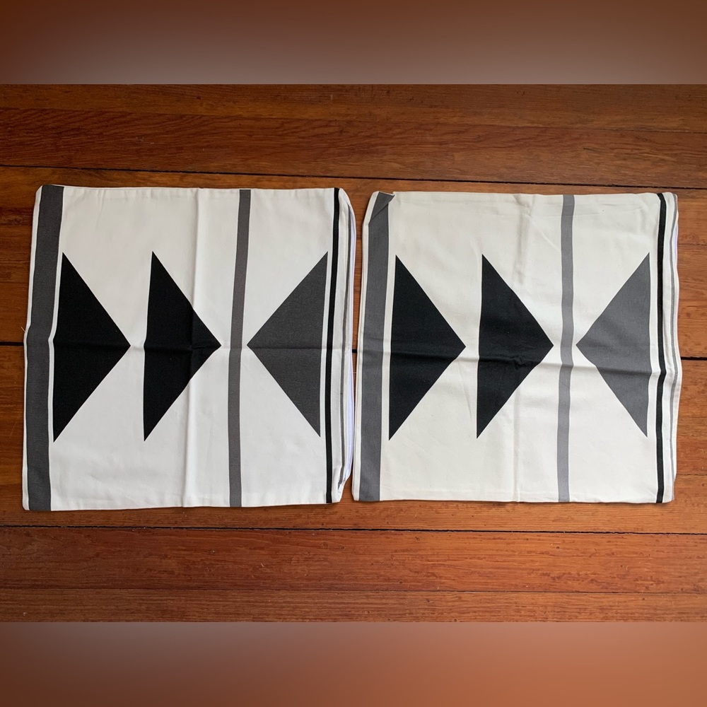 Woven Nook | bundle of 2 18in sq pillow covers | NWOT